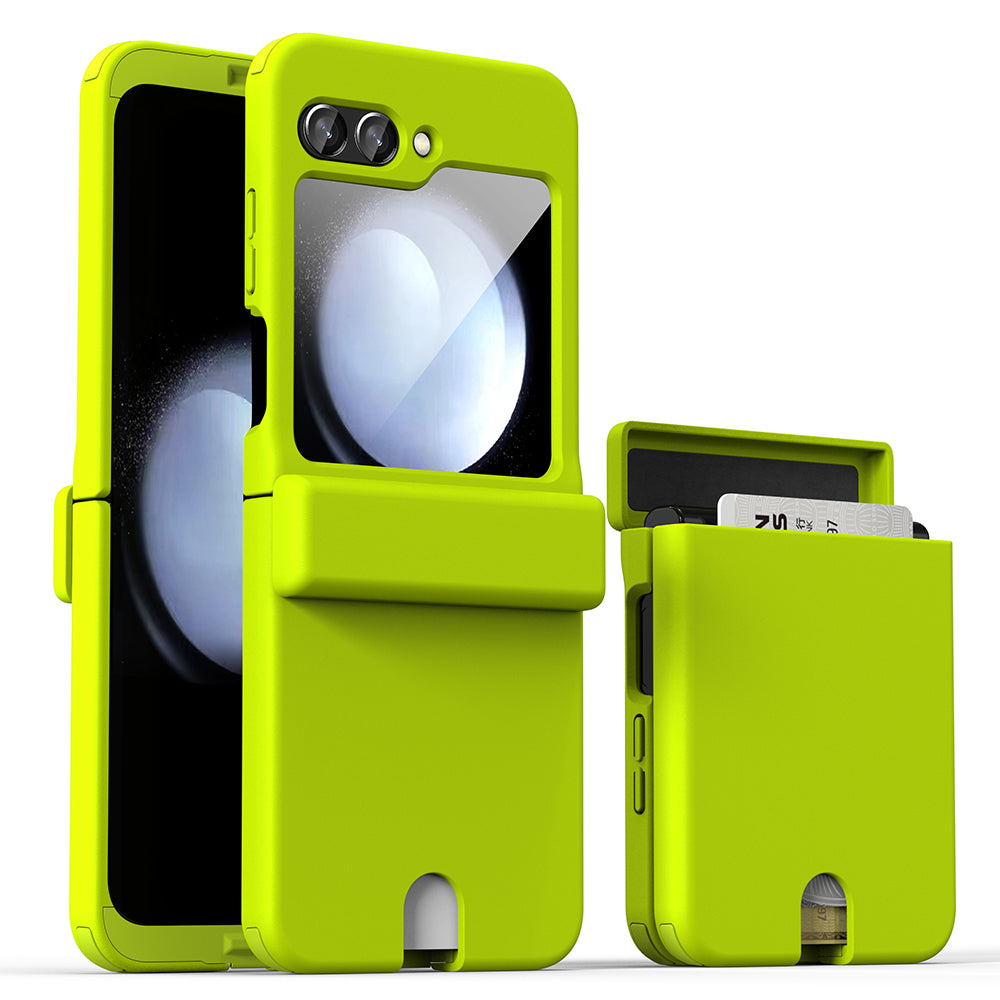 GKK For Samsung Galaxy Z Flip5 5G Card Slot PC Case Magnetic Hinge Protection Phone Cover GKK For Samsung Galaxy Z Flip5 5G Card Slot PC Case Magnetic Hinge Protection Phone Cover
